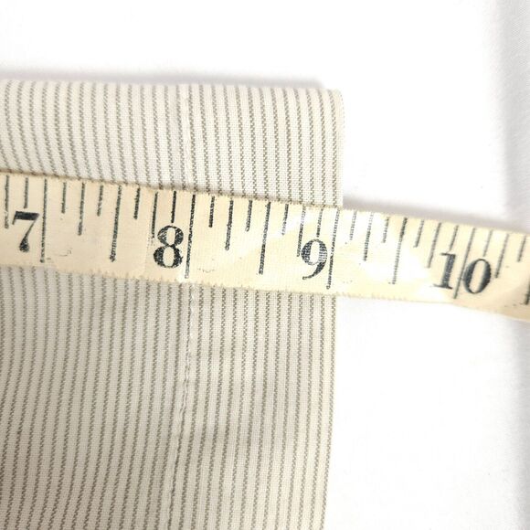 The North Face Mens Large White Striped Short Sleeve Button Down Shirt - Picture 9 of 10